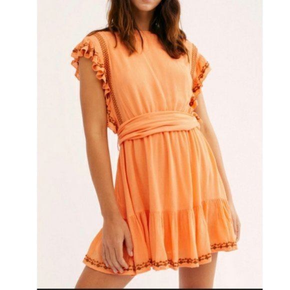 Free People Weekend Brunch Mini Dress Medium NWT - Picture 2 of 6